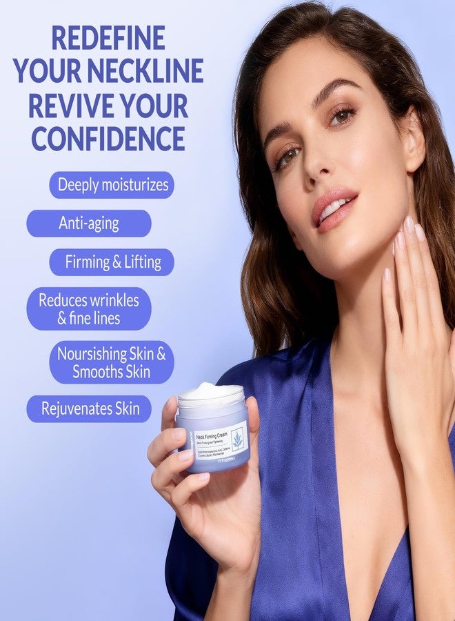 Crogooe Neck Firming Cream - Neck Creams for Tightening and Firming, Tightening and Lifting Wrinkles & Crepey Skin for Neck & Décolleté-1.7 fl.oz - Image 3